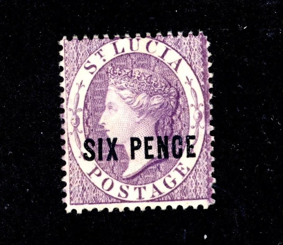 Santa Lucía--Sello individual Scott #22 Foto 1 de 1