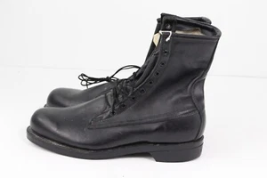 1991 US Military Black Leather Combat Flight Boots Goodyear Welt Gr. 9.5 D NOS - Bild 1 von 8