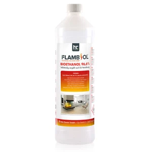 1L Bioethanol 96,6% Premium Flambiol Rauchfrei Geruchsarm Tisch Ethanolkamin - Bild 1 von 8