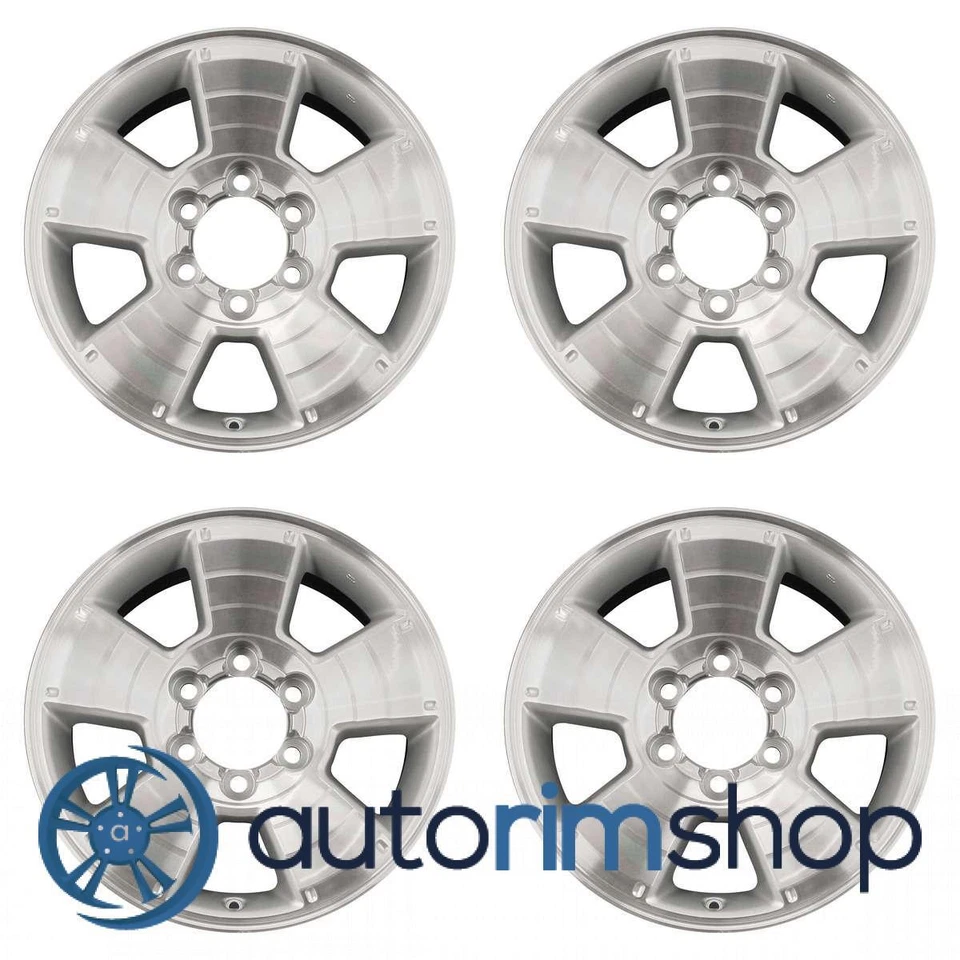 Juego de llantas plateadas mecanizadas Toyota Tacoma 2005-2018 17" de fábrica OEM Foto 1 de 1