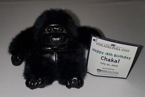 Black 5" Gorilla 2002 Plush Stuffed Animal Toy Chaka birthday giveaway Vintage - Picture 1 of 4