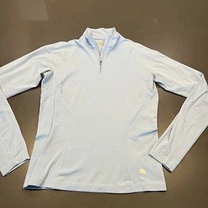 Mountain Hardwear Mujer Mantequilla Cremallera Manga Larga 1/4 Cremallera Talla Pequeña Azul Claro - Imagen 1 de 7