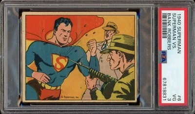 1940 Superman #6 Superman Vs. Bank Robbers PSA 3 - Image 1 of 2