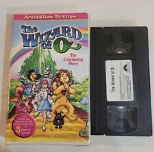The Wizard of Oz The Continuing Story Animation Station VHS TESTED CLAMSHELL