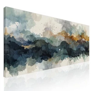 Peinture De Formes Abstraites Nuances De Montagne Abstraites , absh35 tableau im - Imagen 1 de 6