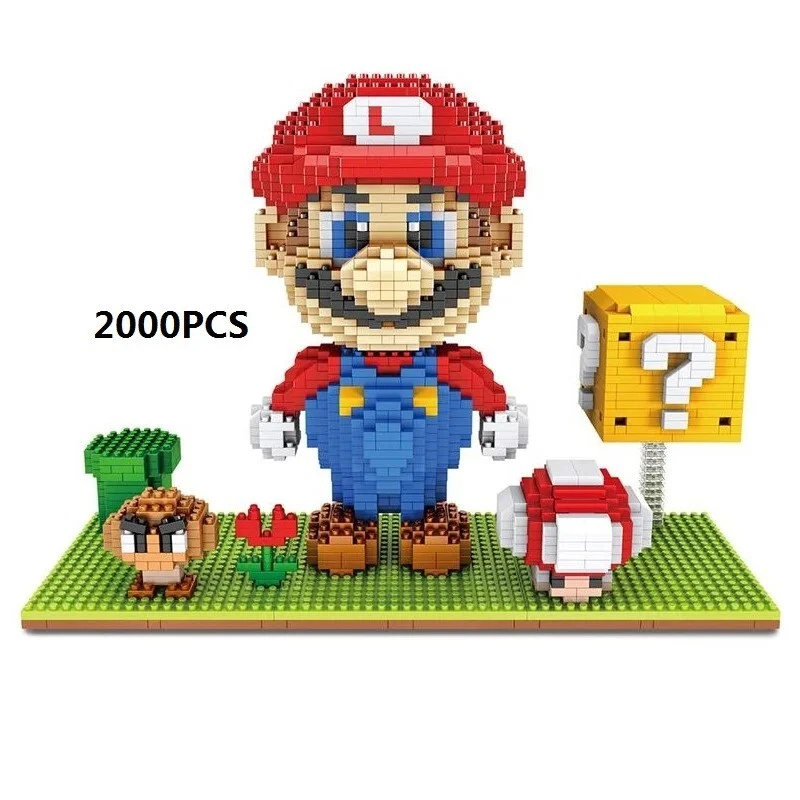 Super Mario Mario with Platform Mini Building Set 2000 Pcs - Import Fees Covered - Image 1 of 1