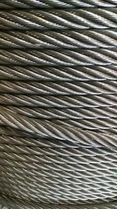 3/4" Bright Wire Rope Steel Cable IWRC 6x26 (100 Feet) - Picture 1 of 2