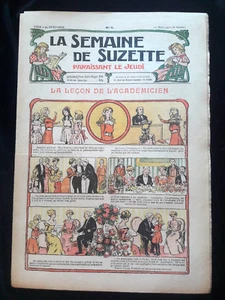LA SEMAINE DE SUZETTE N° 08 03/1912 LECON LITTÉRATURE/FRANCE/JEUNESSE 840 - Bild 1 von 1