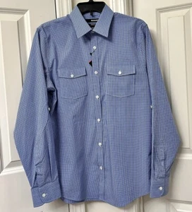 Murano Men's Long Sleeve Slim Fit Woven Shirt, Size-M - Picture 1 of 3