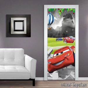 Türtapeten Selbstklebende Wandbild Tür Poster 3D-Effekt Autos für Kinder 11627 - Picture 1 of 1