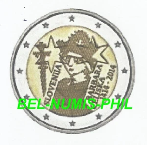 SLOVENIË 2014 - 2 euro - 600 jaar Kroning/Couronnement BARBARA CELJSKA - UNC - Afbeelding 1 van 1