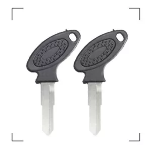 2pcs Black Motorcycle Uncut Key Blank For Mopeds Chinese Scooter Bike GY6 150cc, - Bild 1 von 8