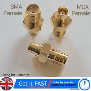 1 X złącze adaptera SMA żeńskie na gniazdo MCX UK - Zdjęcie 1 z 1