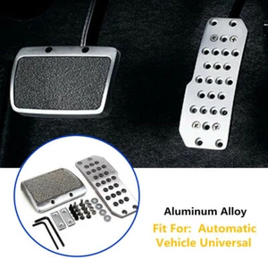 Aluminum Car Footplate Antiskid Pad Brake Transmission Non-Slip Automatic Trims - Picture 1 of 15