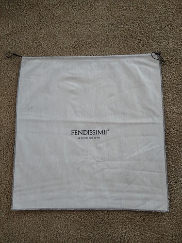 Borsa Fendissime Novità Logo Vintage Coulisse Tessuto Panno 19" Fendi Accessori