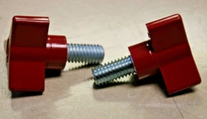 NEW Ammco 6854 Red Tri-Wing Knob for 3000, 4000 & 4100 Brake Lathe Qty 2 - Picture 1 of 2