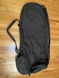 Black Canvas Golf Travel Bag with Shoe Compartment, Interior Zippered Pocket - Picture 1 of 9
