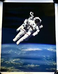 NASA SPACE WALK ORIGINAL POSTER 22.5 x 29 SPACEWALK - Picture 1 of 5