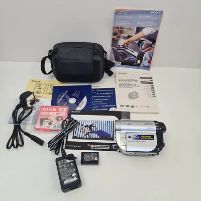 Sony DCR-DVD110E Handycam Hibrid Camcorder With Accessories - Image 1 of 4