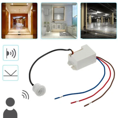 Mini PIR Motion Detector for Installation 230V AC max. 800W Movement Sensor New - Image 1 of 4