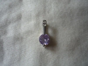 Silver 925 Amethyst pendant - Picture 1 of 4