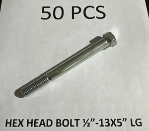 Sechskantkopfschrauben 50 Stück Posten, Zink, 1/2"" - 13x5"" LG - Bild 1 von 1