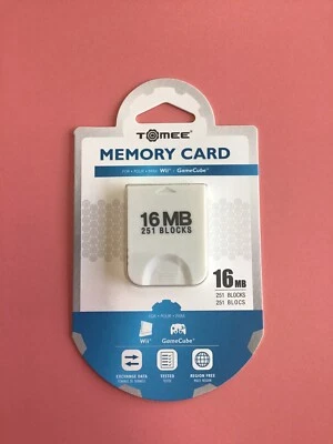 GameCube Memory Card 16 MB Tomee Wii Compatible NEW Factory Sealed - fast ship!