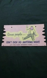 Manche Leute können nie etwas richtig machen Souvenir Weihnachtsmann Werkstatt Riesen Postkarte - Bild 1 von 6