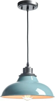 CLAXY Sea Green Pendant Light Fixture Modern Pendant Lights Kitchen Island