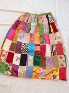 Women's Ankle Length Handmade Patchwork Lined Tapestry Skirt 34" Waist - Picture 1 of 9
