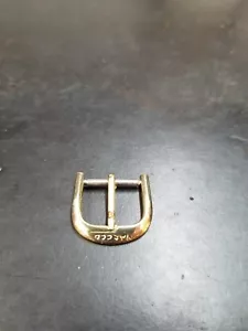 14mm *HIRSCH* Stainless Steel Gold Tone MARCCO brand Buckle - FREE SHIPPING - - Picture 1 of 5