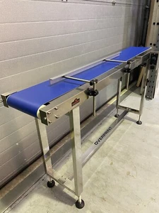 Conveyor 1.5 Meter x 300mm Wide, Blue Food Grade Belt , Stainless - UK Supplier - Picture 1 of 14