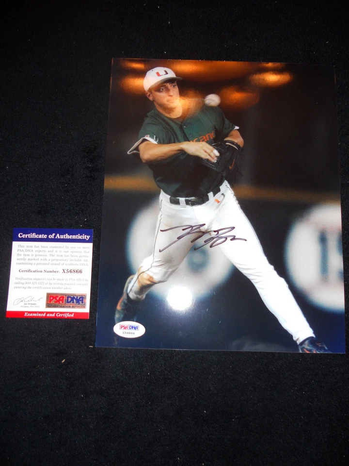 FOTO 8X10 FIRMADA POR RYAN BRAUN HURACANES DE MIAMI CERTIFICADO DE AUTENTICIDAD PSA/ADN X56866 ¡OFERTA! Foto 1 de 1