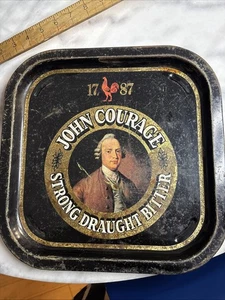 John Courage Strong Draught Bitter Metal Brewery Beer Tray,Brewerania,home bar - Picture 1 of 5