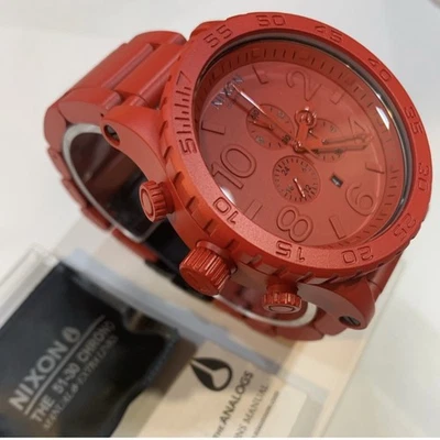 Reloj cronógrafo NIXON 51-30 (TODO ROJO) *EDICIÓN LIMITADA* ¡RARO! Foto 1 de 4