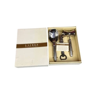 Lauren Ralph Lauren Reitsport Zopf 3 Stück Bar Set 18/8 Edelstahl Neu Neu im Karton - Bild 1 von 9