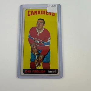 Vintage 1964-65 Topps Tallboy Montreal Canadiens John Ferguson Hockey Card No.4 - Foto 1 di 2