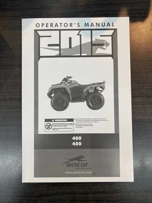 Manual del propietario Arctic Cat 2015 400/450 modelos #2260-284 Foto 1 de 2