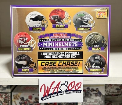 2025 Tristar Hidden Treasures Autographed Football Mini Helmet Sealed Box - Image 1 of 4