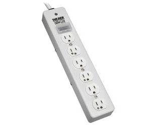 TRIPP LITE  125V 6' Surge Suppressor - 6 x NEMA 5-15R - 1.80 kVA - 1050 J - Picture 1 of 2