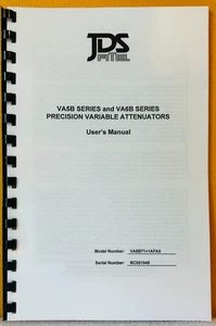 JDS VA6B71+1AFA0 VA5B Series & VA6B Series Precision Attenuators User's Manual. - Picture 1 of 2