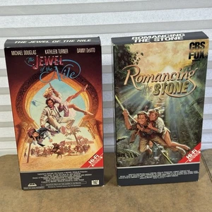 Romancing The Stone & Jewel Of The Nile VHS 2-tapes CBS FOX VIDEO 80’s - Picture 1 of 4
