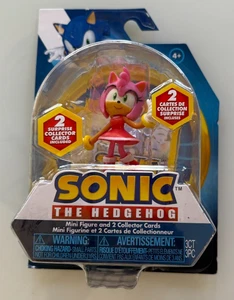 Sonic The Hedgehog Amy 2.5" Mini Figure and 2 Collector Cards - Picture 1 of 2