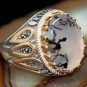 Jack Frost Moonstone Snow Ring size 14 - Picture 1 of 1