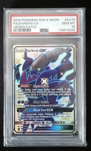 Pristine Gem Mint PSA 10 Darkrai GX SV70/SV94 Hidden Fates - Bild 1 von 3