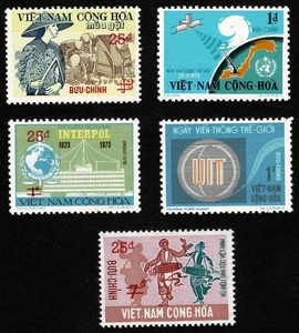 Vietnam Briefmarke Scott#496-500 Satz postfrisch NH OG ohne Falz gut zentriert - Bild 1 von 2