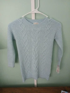 Cat And Jack Girls Long Sleeved Sweater Dusty Blue Size XS 4/5 - Picture 1 of 2