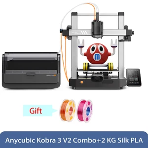 New Anycubic Kobra 3 V2 Combo 3D Printer Multicolor 255*255*260mm³+2KG Silk PLA - Picture 1 of 11