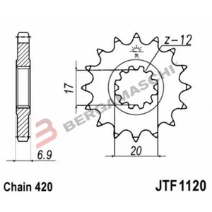 PIGNONE JT 1120 z15  BETA 50 RR Enduro Factory 2012-2016 - Imagen 1 de 1