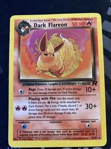 Dark Flareon 35/82 Team Rocket - Uncommon Pokemon Card - Picture 1 of 6